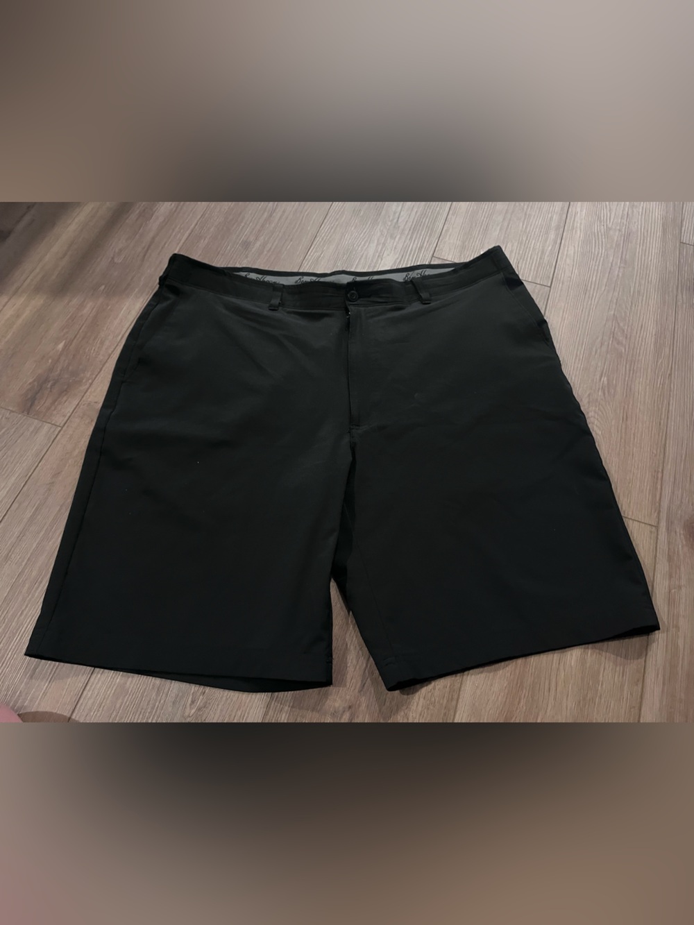 Hogan Black Flat-Front Men's Shorts